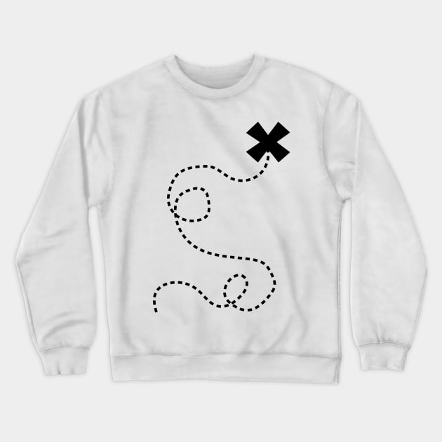 The X marks the spot Crewneck Sweatshirt by GraphicBazaar